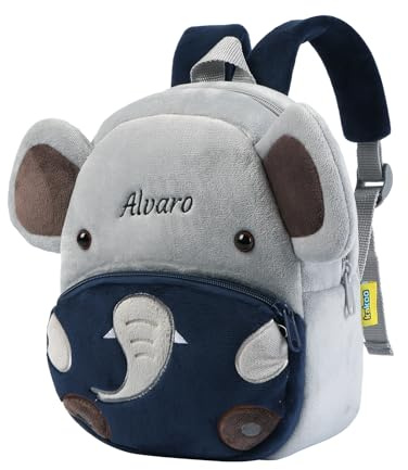 LoLaTide Kindergartenrucksack für Mädchen im Alter von 2–8 Jahren, personalisierter gestickter Name, wasserdichter Nylon Rucksack mit großer Kapazität für Kinder