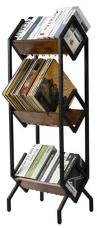 CD-Aufbewahrungsregal Abnehmbarer Aufbewahrungsständer for Schallplatten. Bodenmontierter CD-Schallplattenständer aus Eisen. Zeitschriften- und Zeitungsständer for das Büro Schallplatten-Aufbewahrungs
