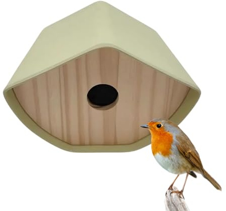 Seaside No.64 - Vogelhaus/Nistkasten für kleine Singvögel wie Meisen, Sperling und Fink - Indoor als Dekoration & Outdoor als Nistplatz in vielen verschiedenen Farbkombis (Bambus Lime)