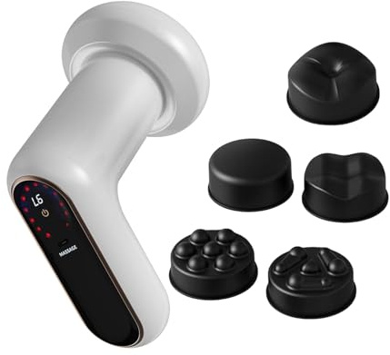 Harilla Kleines Massagegerät, Handmassagegerät, professionell, tragbar, Tiefengewebe-Rückenmassagegerät, Fitnessgerät für Arme, Beine, Nacken und Rücken