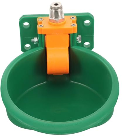KOMBIUDA Bebedero Automático para Ganado en Plástico Verde Suministro Automático de Agua y Fácil de Limpiar, Adecuado para Caballos y Animales de Granja