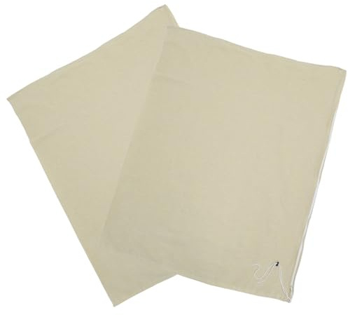 CIYODO Lot de 2 Housses Antigel en Toile de Jute 80X100 CM Protection Hivernale Réutilisable pour Plantes en Pot et Arbustes d'Extérieur Respirantes Cordon de Serrage Couvre-Plantes