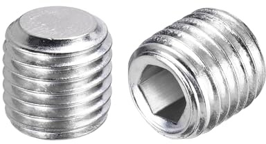 QUARKZMAN 2 Pcs Tornillos Sin Cabeza M16-2 X 16mm 304 Acero Inoxidable Punta Cabeza Hexagonal Interna Para Reparación De Accesorios De Baño Muebles Proyectos DIY