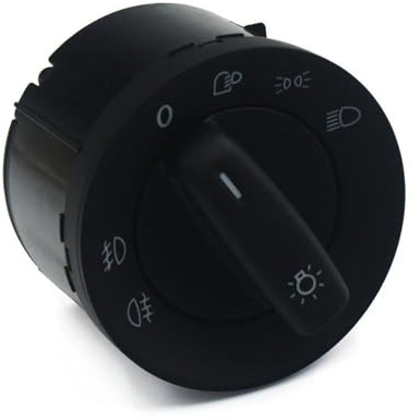 Car Headlight Switch, For Caddy For EOS 2006-2013 2014 2015 10 PINS Car Headlight Control Switch Assembly Fog Light Switch Control Button 1K0941431N