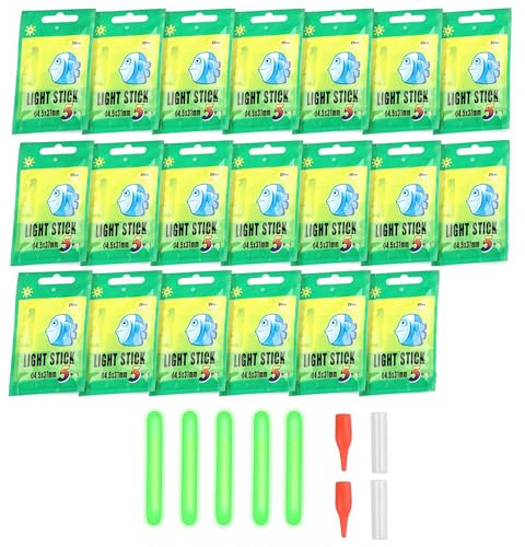 100 Stück Knicklichter Angeln, LED Knicklicht Für Angelrute Nachtangeln