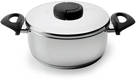 Lacor 85016 - Casserole en acier inoxydable Couvercle Studio 16 | Fabriqué en acier inoxydable de qualité alimentaire; haute résistance à la corrosion et usure quotidienne