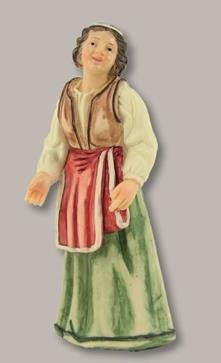 Unbekannt Krippenfiguren Bäuerin geeignet für 8cm Figuren