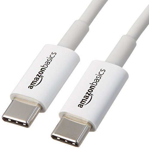 Amazon Basics Cavo di ricarica rapida da USB-C a USB-C, velocità 480 Mbps, certificato USB-IF, per ricarica rapida Apple iPhone 16/15, iPad, MacBook, Samsung Galaxy, tablet, laptop, 1.8 m, bianco
