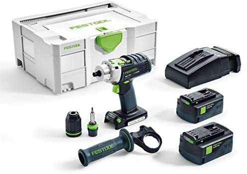 Festool Taladro atornillador de percusión a batería PDC 18/4 5,2/4,0 I-Plus QUADRIVE