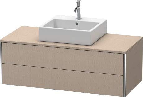 Meuble sous-lavabo Duravit XSquare 120,0 x 54,8 cm, 2 tiroirs, Couleur (Avant/Corps): Décor Basalte Mat - XS491204343