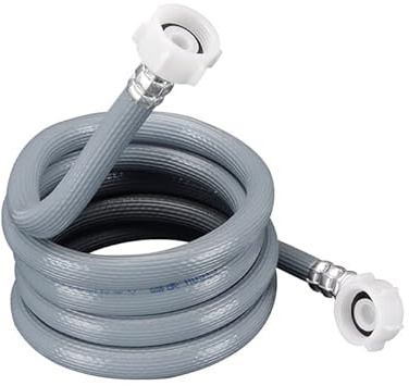 0.6m-8m Washing Machine Hose with 3/4＂ Connector Dishwasher Inlet Pipe PVC Tube Water Feed Fill Hose with 90 Degree Bend-0.6m(60cm)