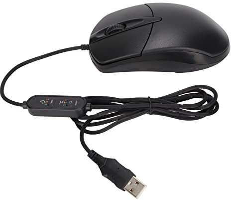 SYH&AQYE Kabelgebundene Gaming Maus, Beheizte Maus mit 3 stufiger Temperatureinstellung und Timing, Ergonomische 1600 DPI Maus für PC Laptops Desktops