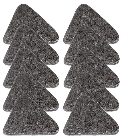 Trapeador giratorio triangular de 360°, de microfibra de secado rápido con rotación de 360°, juego de fregona de limpieza ajustable con cabezal de repuesto