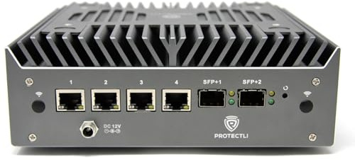 Protectli Vault Pro VP6670-6 Port, Micro Appliance/Mini PC - Intel i7, 2X 10G SFP+ & 4X 2.5G Ports, DDR5 RAM, M.2 NVMe or SATA SSD Storage, AES-NI, Barebones
