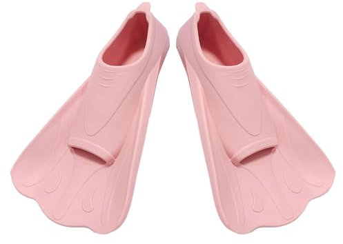Kurze Flossen Kinder Mädchen | Silikon Schnorchelflossen Kurz | Schwimmflossen Kurzflossen zum Schnorcheln | Taucherflossen zum Schwimmen Tauchen
