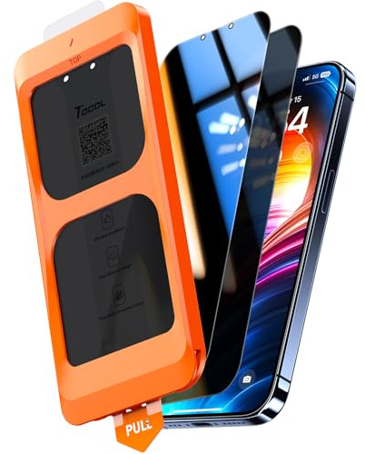 TOCOL für iPhone 13 Pro Max, iPhone 14 Plus für Panzerglas Sichtschutz | Full Screen, 25° Anti-Spy, 9H Militärschutz Stoßfest Kratzfest Haltbarkeit, Anti-Fingerabdruck, Kompatibel mit Hülle, 2 Stück