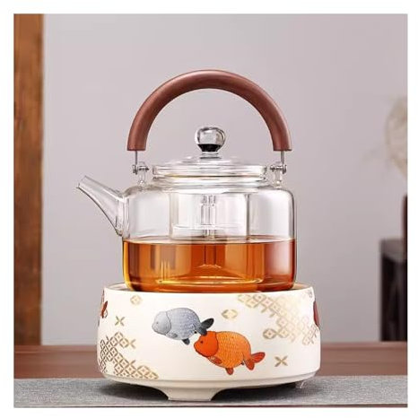 NexaGeniX teapot Glass Teapot Electric Pottery Stove Set Steaming and Boiling Integrated Large Capacity Black Tea and White Tea Special Boiling Kettle chinese teapot