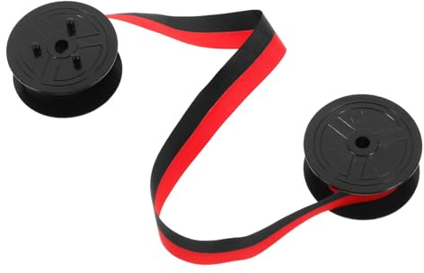 Angoily Doppelte Spule Schreibmaschinen Farbband Schwarz-rotes Tintenband Für Stardp Absorbierendes Tintenband Für Bürobedarf
