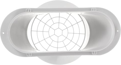 NUOBESTY Accessoire Climatisation Mobile Adaptateur de Tuyau D’évacuation pour Climatiseur, Raccord D’échappement avec Filet, Plastique, Bouche Plate, 1 Set
