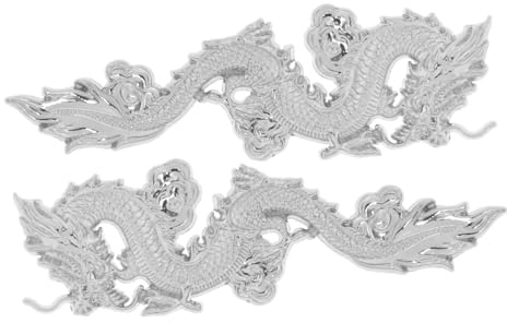 Ciieeo Emblèmes de Voiture Chinois Lot de 2 Autocollants Dragon Autocollants Décoratifs pour Véhicules Installation Facile Design Élégant Solide Décoration Extérieure