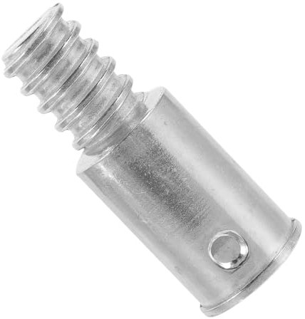 ZUNOXAZ Threaded Tip Broom Handle Replacement Adapter for Extension Poles Iron Construction for Mop Connection Easy Install Design Compatible with Standard Mop Handles