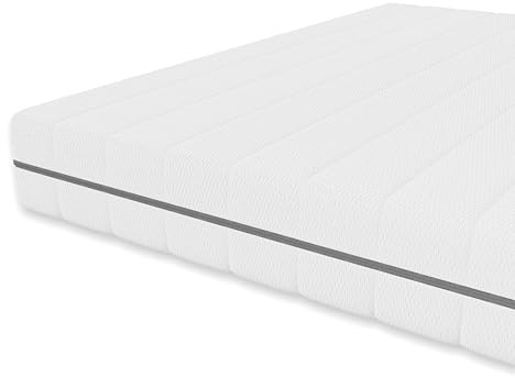 Schlaftroll Gelmatratze 90x200 H2+H3 – 7-Zonen Kaltschaum & Gel | 7-Zonen Duo-Aufbau, Kaltschaum & Gelschaum, waschbarer Bezug, ergonomisch, für Lattenrost & Boxspringbett