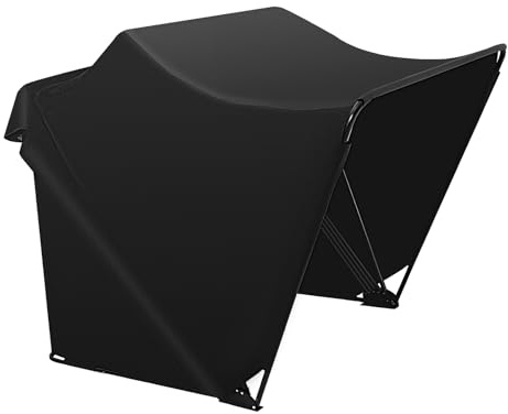 Tenda da moto in tessuto Oxford, impermeabile, con borsetta, per moto, scooter, bicicletta, 270 x 105 x 155 cm, colore nero