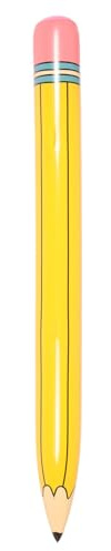 BCOATH Lápiz Inflable de Pvc Amarillo Portátil y Fácil de Usar para Decoración de Aula y Celebraciones de Cumpleaños Diseño Divertido y Tamaño Extra Grande
