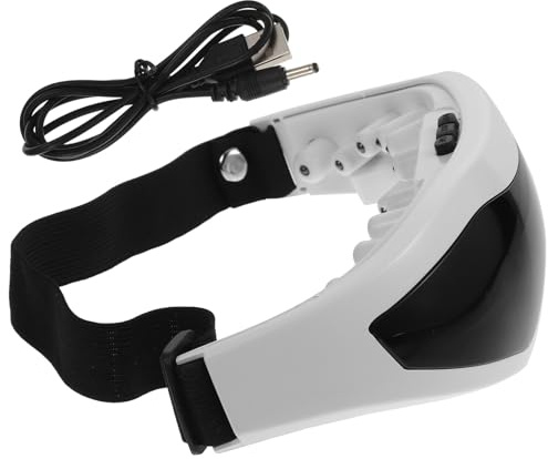 HOMSFOU Masajeador Eléctrico de Ojos Compacto Carga Usb, Dispositivo Cuidado Ocular, Herramienta para Aliviar Fatiga y Estrés, Equipo Portátil para Salud Visual