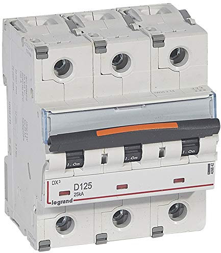 Disjoncteur DX³ - 25kA - 3P 400V~ - 125A - courbe D - 4,5 modules