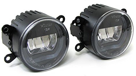 Klarglas LED Nebelscheinwerfer mit Tagfahrlicht für Renault Megane III Scenic