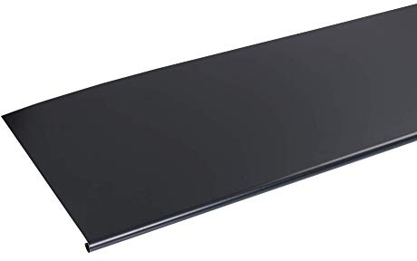 Bande à ourlet ALUMINIUM NOIR - 2M - Dimension du profilé 166 mm