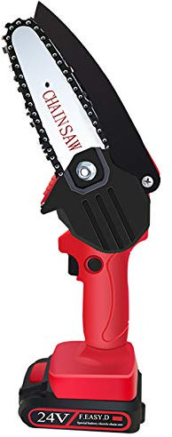 HGJDKSJ Power Chain Saws, Rechargeable Mini Pruning Saw, Small Portable Household Electric Saw for Wood Cutting, Tree Pruning and Gardening