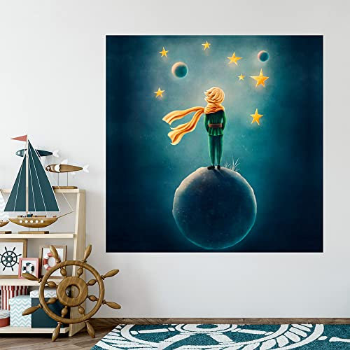 Wallpaper Dream - CP0348 Kindertapete 140 x 140 cm Wanddekoration für Kinderzimmer Wandaufkleber Der Kleine Prinz