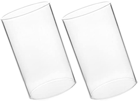 TOPBATHY 2stücke Transparente Glas-kerzenabdeckung Winddicht Kerzenzubehör Für Schreibtisch Dekorative Kerzenhülle Schutzglas Für Kerzen
