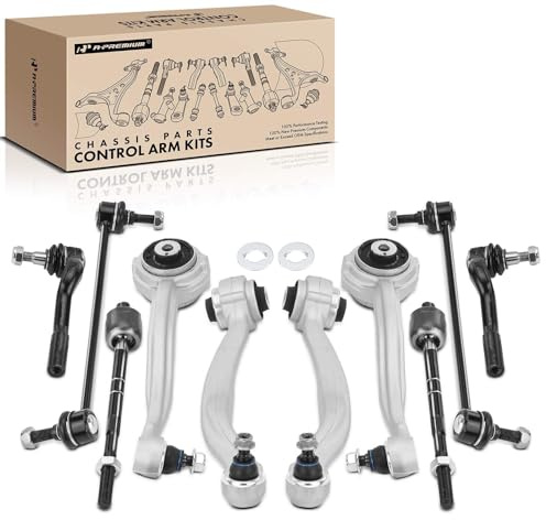 A-Premium Set of 10, Upper Rearward & Lower Forward Control Arm, Sway Bar Link, Inner Outer Tie Rod End, Compatible with Mercedes-Benz C250 2012-2015, C300 2008-2011, C350 2008-2015, E350 2010, RWD