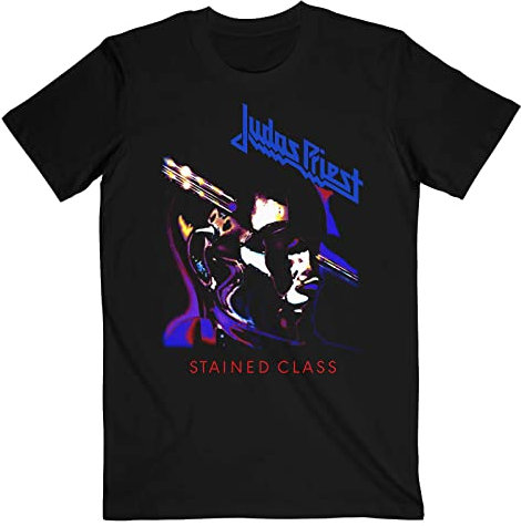 Rock Off Judas Priest Stained Class Purple Mixer Officiel T-Shirt Hommes Unisexe (Large)