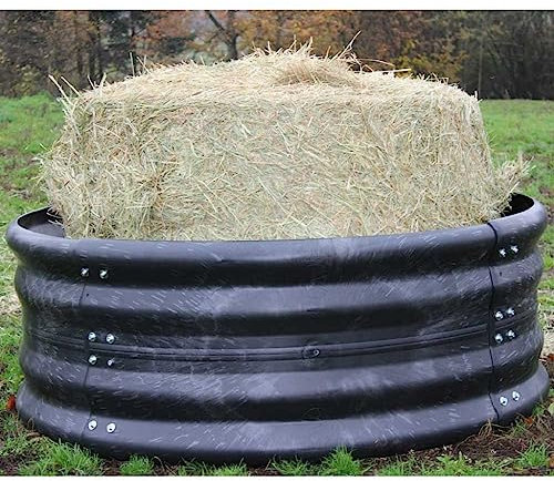 Brama-West Heuraufe Pferde - Rundraufe - Slow Feeder - mit Innendurchmesser von 180 cm - Ringraufe