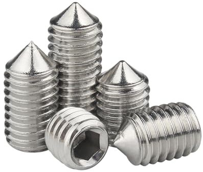 5/10/20 Stück M2,5 M3 M4 M5 M6 M8 M10 M12 304 Edelstahl Innensechskant Innensechskant Gewindestift Gewindestift DIN914 (Color : 16mm_M2.5 x20pcs)