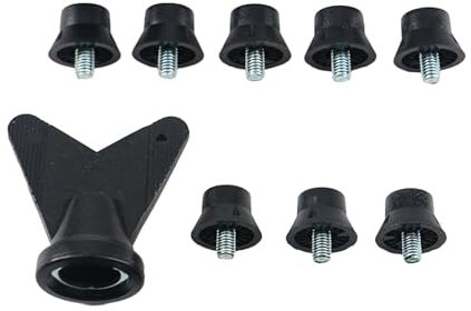 MagiDeal 12 Schraubkappen für Fußballschuhe, Schraubstollen für Fussballschuhe, Ersatzstollen, Rutschfeste Ersatz-Spikes, Rasen-Fußballschuh-Spikes, Rugby-Stollen für von Sportschuhen