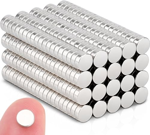 400 Stück Runde Neodym Mini Magnete Extra Stark,4x1.5mm Starke Kleine Magnete Geeignet für Magnettafeln, Kühlschränke,Magnet Stark für Whiteboards und vieles mehr
