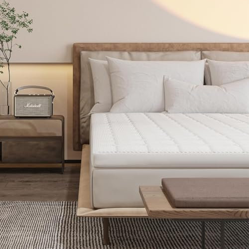 EGO HOME Matratzentopper 140x200 cm, 7 Zonen Matratze Topper mit Schaumstoff, Öko-TEX Zertifiziert, 140x200cm Matratzenauflage für Boxspringbett Bett Schlafsofa
