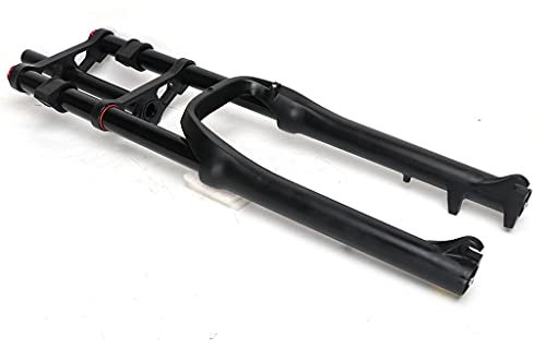 MTB-Federgabel mit Doppelkrone für Elektrofahrräder/Fatbikes/Strandfahrräder, 26 Zoll, 26 x 4,0, Fat Tire Open File, 135 mm, Aluminiumlegierung, Luftdruckgabel, Stoßdämpfer, Vorderradgabel, Fahrradz