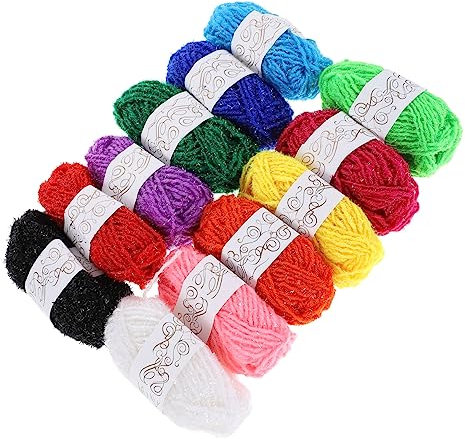 TEHAUX 12stücke Pack Acrylgarn Für Junge Mädchen DIY Häkel Und Strickgarn Geeignet Für Pullover Mützen Decken Und Mehr