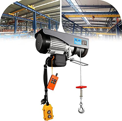 BDKSEXBF Mini-Elektrohebezeug mit drahtloser Fernbedienung, 510 W elektrischer Seillift, elektrische Winde mit automatischer Bremse, Kleiner Haushaltskran