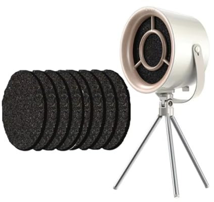 Roxvue Campana Extractora de Sobremesa con USB, Extractor Portátil, Extractor de Cocina Pequeño, Barbacoa, Campana Extractora de Gran Succión, Color Lechoso