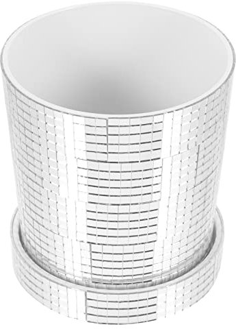 CAXUSD Disco Flowerpot Modern Indoor Decorative Plant Pot for Succulent Nursery Pots Stylish Garden Supply for Aesthetic Decor
