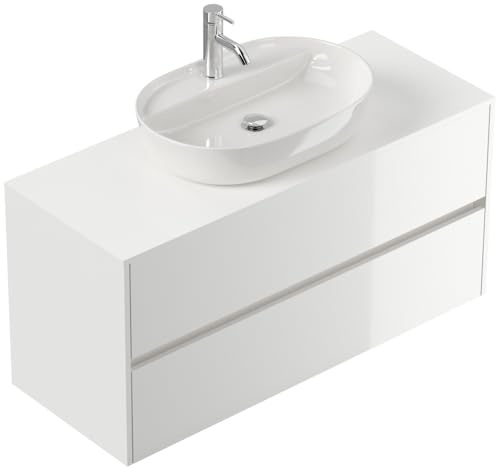Magnolia Home Badmöbel Taifun 120cm mit Design Aufsatzwaschbecken