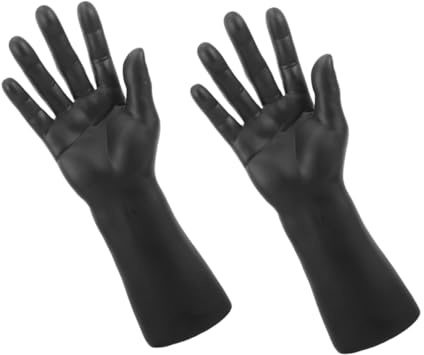 VERDANVERSE 2 Stück Vinyl Schmuckständer Rechte Männerhand Realistisches Armband Und Ring Display Präsentationsständer Für Herrenschmuck Laden Und Ausstellungshilfe