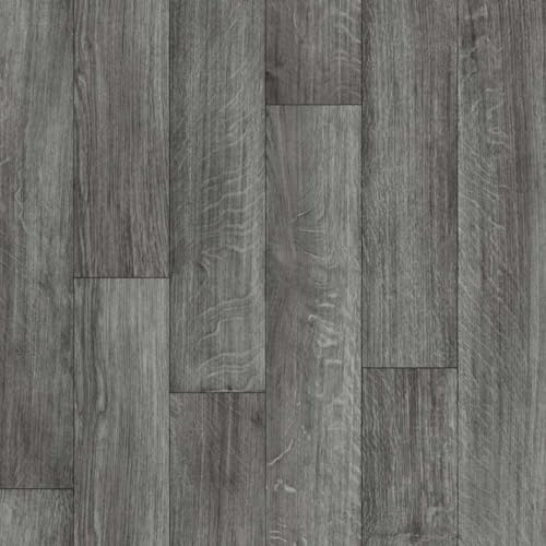 Vinyl Flooring Wood Oak Plank Effect Easy DIY Vinyl Flooring Roll | Non-Slip Easy Clean Waterproof Lino Vinyl Floor | Living Dining Room, Lounge, Hallway Flooring (Black Oak, 3m x 3m)